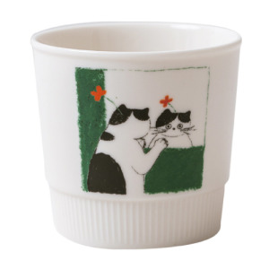 綠布貓咪陶瓷杯(多款可選) 綠布貓咪陶瓷杯(多款可選)