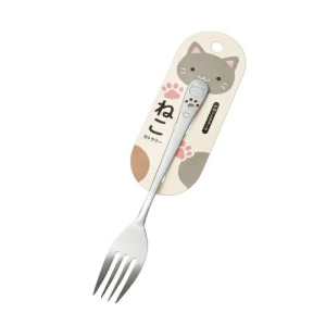 日本製不鏽鋼銀貓掌甜點叉 日本製不鏽鋼銀貓掌甜點叉