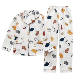 白小貓空氣棉睡衣套裝(多尺寸選) 白小貓空氣棉睡衣套裝(多尺寸選)