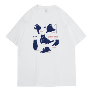 影子貓寬鬆棉T恤 影子貓寬鬆棉T恤