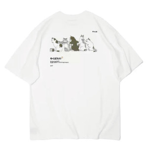 貓咪吃飯要排隊棉T恤(兩色可選) 貓咪吃飯要排隊棉T恤(兩色可選)