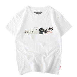 九隻貓寬鬆純棉T恤(多色可選) 九隻貓寬鬆純棉T恤(多色可選)