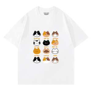 貓咪找不同棉T恤(多色可選) 貓咪找不同棉T恤(多色可選)
