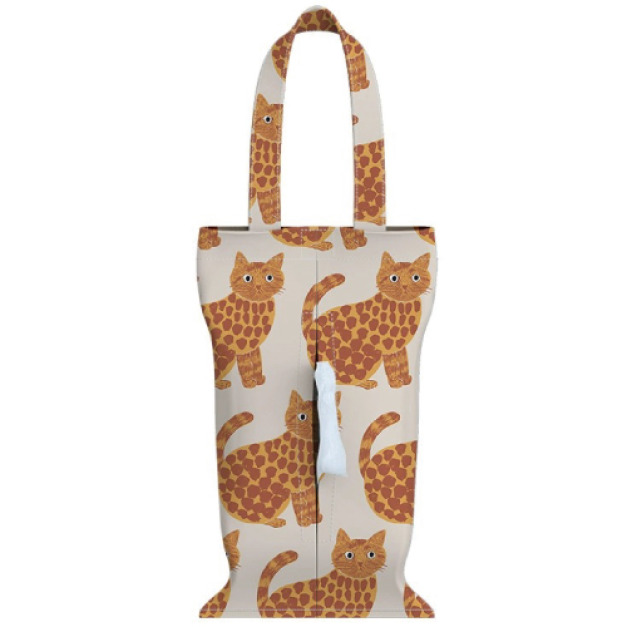 可愛貓咪防水掛式面紙袋(兩色可選) 可愛貓咪防水掛式面紙袋(兩色可選)