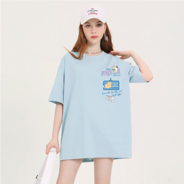 三隻小貓咪寬鬆長版T恤(多色可選) 三隻小貓咪寬鬆長版T恤(多色可選)