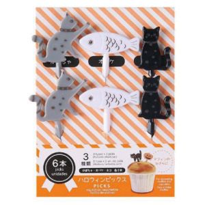 貓與魚水果叉6入 貓與魚水果叉6入