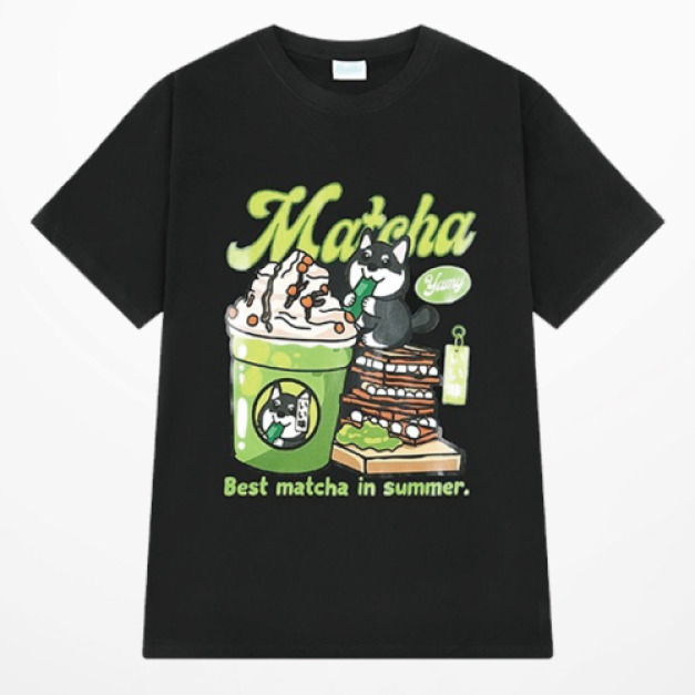 狗狗抹茶奶昔T恤(多款可選) 狗狗抹茶奶昔T恤(多款可選)