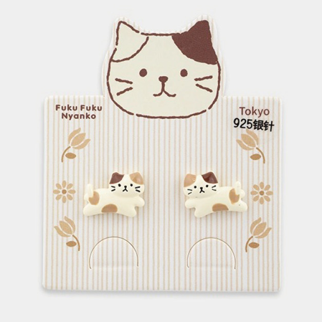 Fuku 福貓 奔跑奶酪貓耳環 Fuku 福貓 奔跑奶酪貓耳環