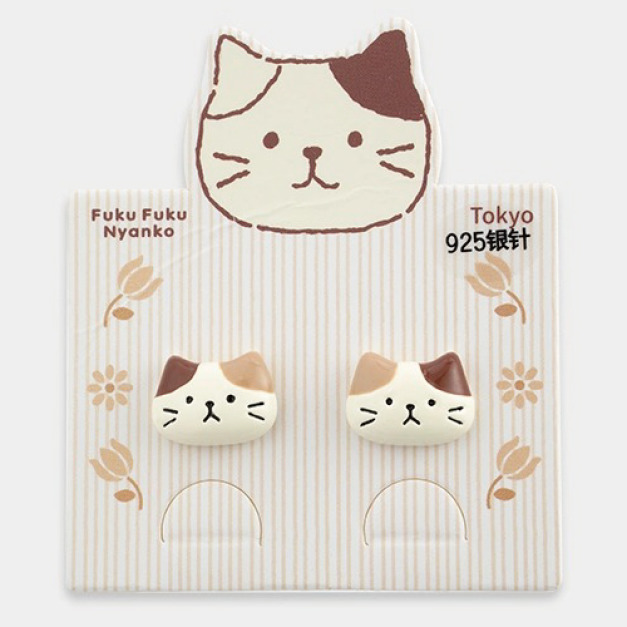 Fuku 福貓 奶酪貓頭耳環 Fuku 福貓 奶酪貓頭耳環