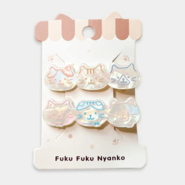 Fuku 福貓頭人魚姬色髮夾 2支 Fuku 福貓頭人魚姬色髮夾 2支