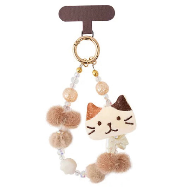 福貓系列絨球手機短鏈短掛繩(三款可選) 福貓系列絨球手機短鏈短掛繩(三款可選)