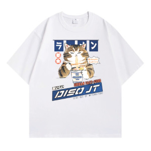 貓咪吃泡麵T恤 貓咪吃泡麵T恤