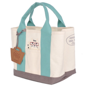 Kusuguru 眼鏡貓分層收納手提托特包(三色可選) Kusuguru 眼鏡貓分層收納手提托特包(三色可選)