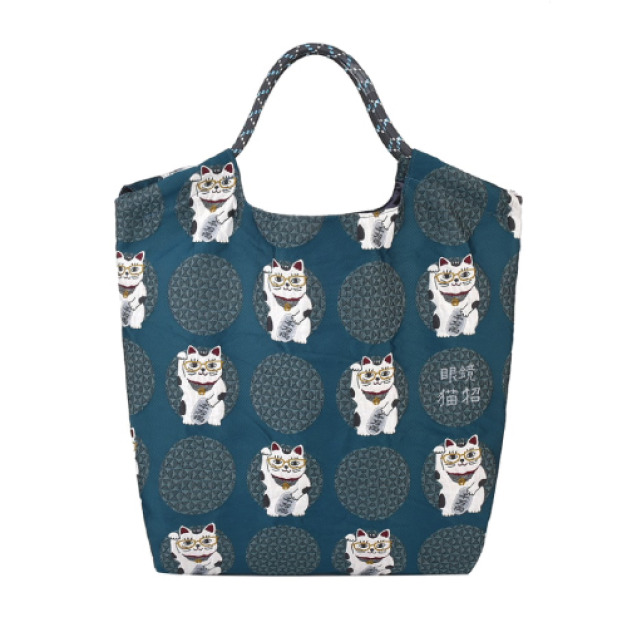 Kusuguru 刺繡招財貓織提花傘繩手提包 (兩款可選) Kusuguru 刺繡招財貓織提花傘繩手提包 (兩款可選)