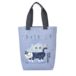 Kusuguru 手繪水彩風爬貓單肩包(兩色可選) Kusuguru 手繪水彩風爬貓單肩包(兩色可選)