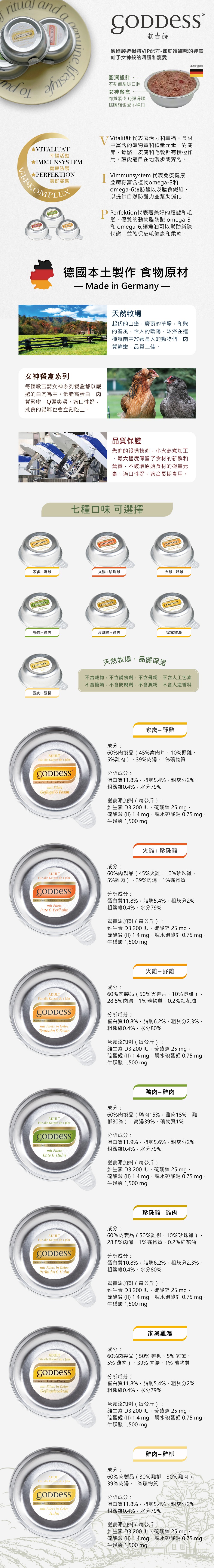 Goddess 歌吉詩 女神餐盒系列-鴨肉+雞肉 85g