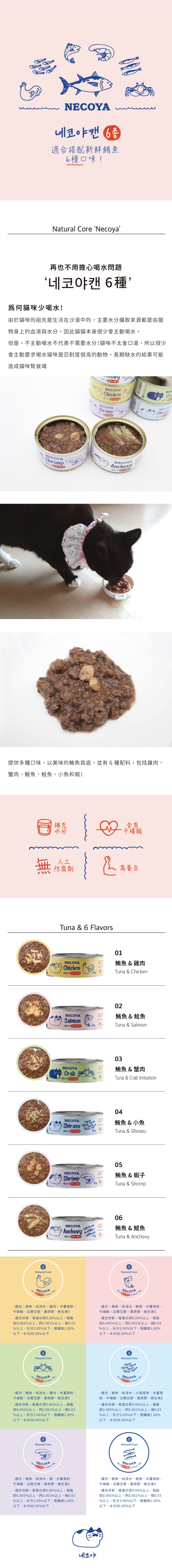 韓國 NATURAL CORE 自然核心 貓屋罐頭80g-隨機口味 24罐/箱