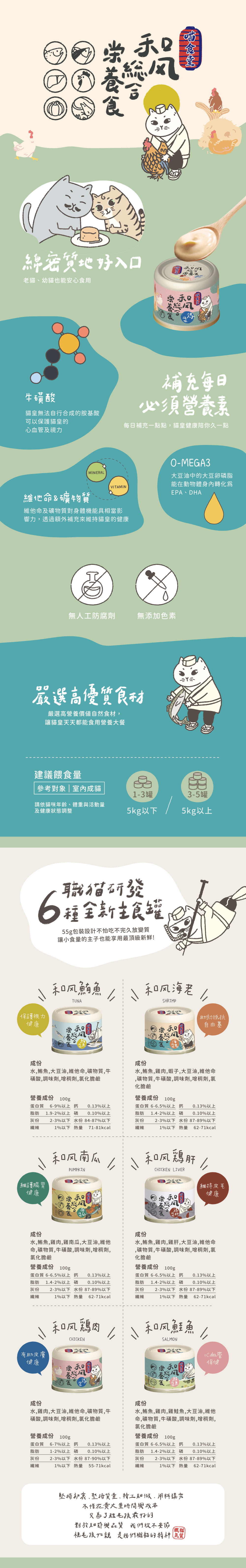喵食堂 和風營養主食罐55g-隨機口味 24罐/箱