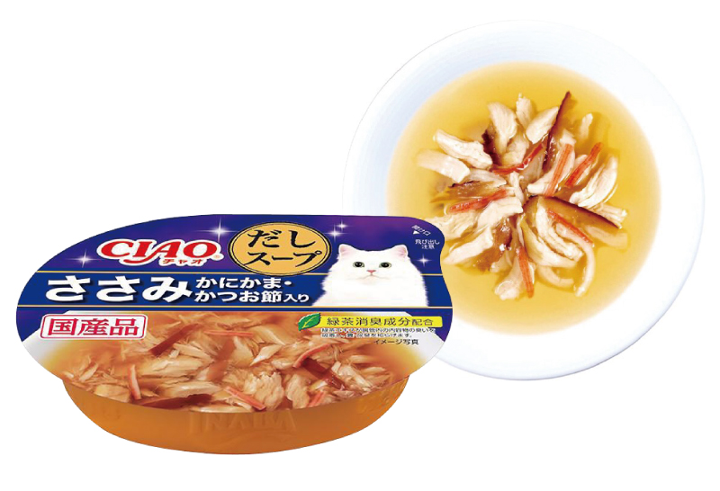 CIAO 原湯杯濃湯53號60g(鮪魚+蟹肉+柴魚片)日本製