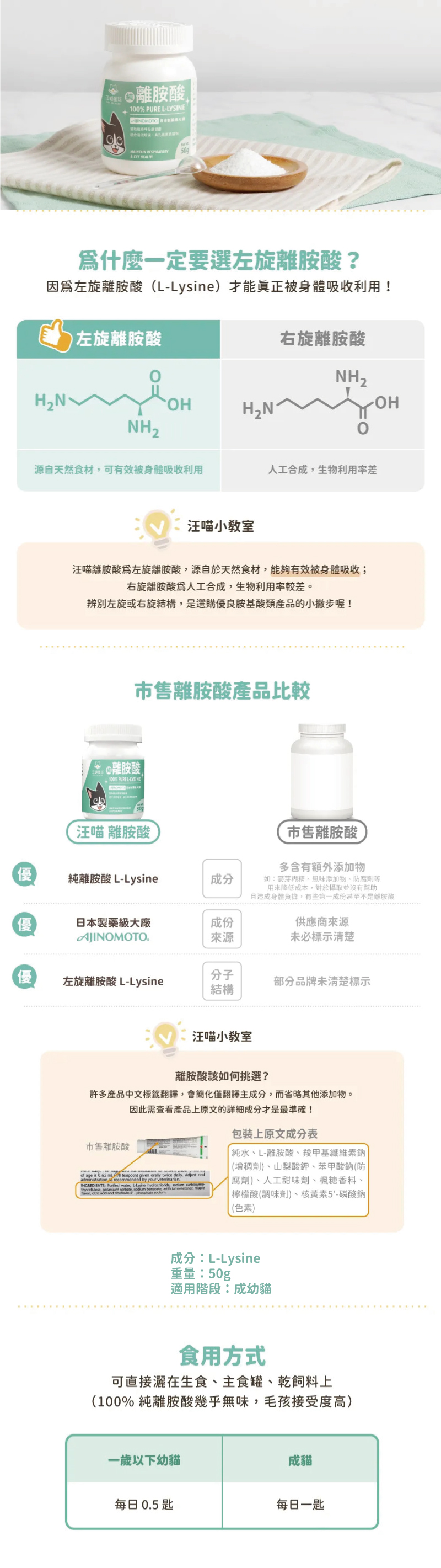 汪喵星球純離胺酸