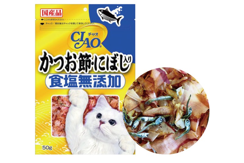 CIAO 食鹽無添加貓用鰹魚/柴魚片-沙丁魚 50g