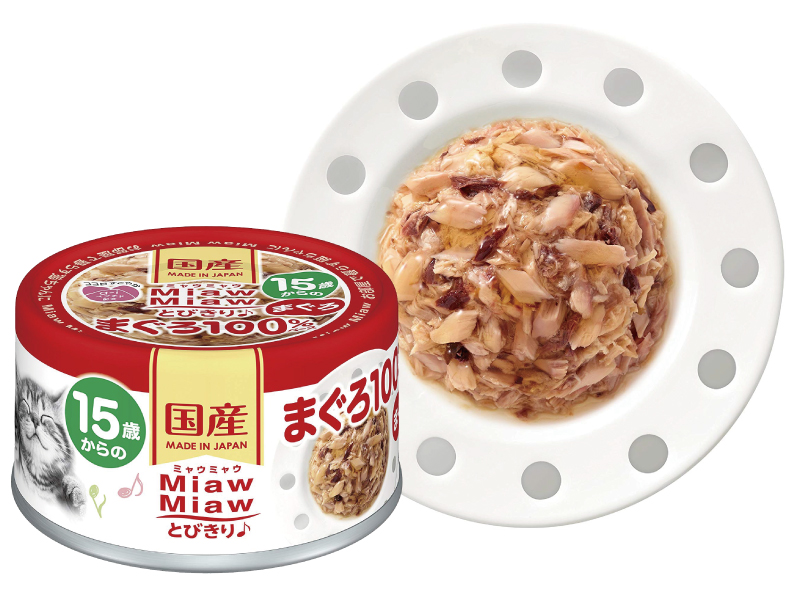 AIXIA 愛喜雅 Miaw 樂妙喵15歲1號貓罐60g-鮪魚(24罐/箱)