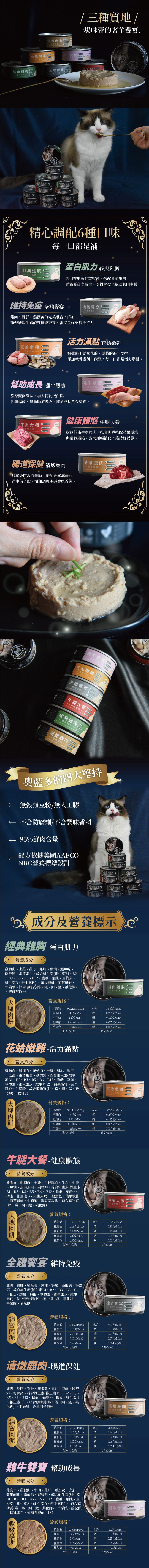 Allando 奧蘭多 全營養主食貓罐 80g-隨機口味 24罐/箱