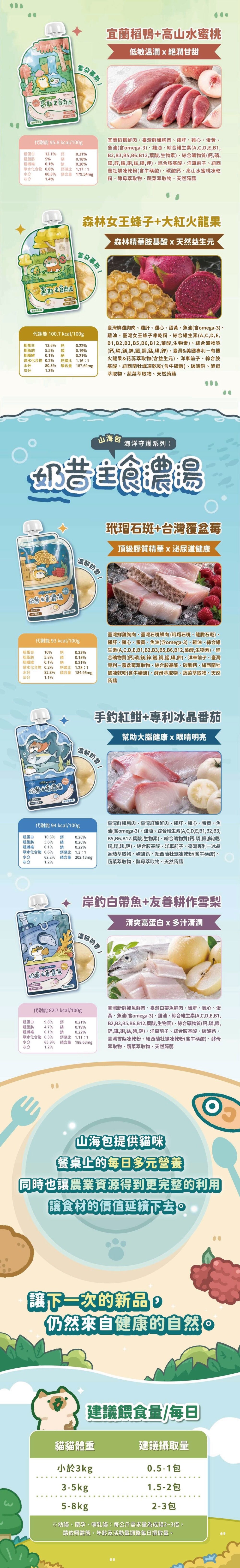 Catssay 貓有話說 山海守護系列 慕斯主食肉泥-鴨+水蜜桃 120g