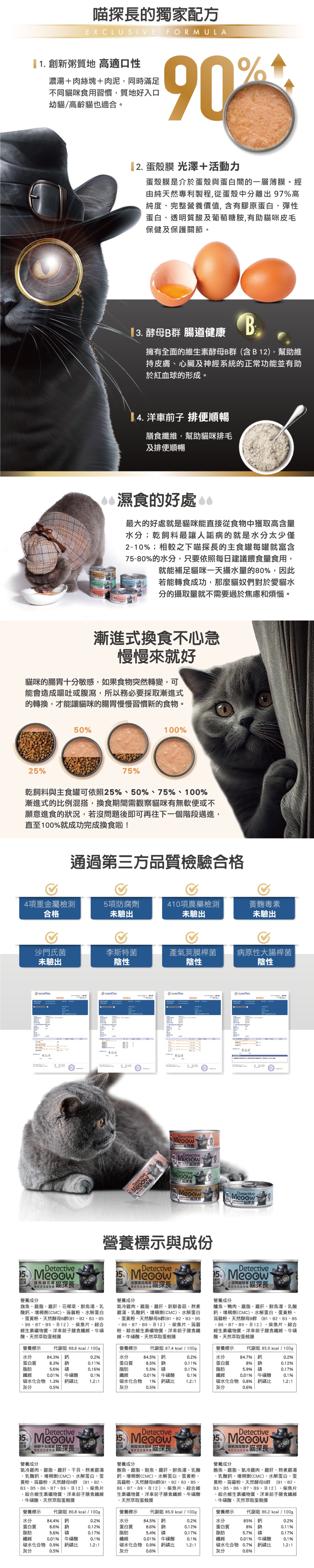 Detective Meoow 喵探長 貓咪主食罐80g-隨機口味 24罐/箱