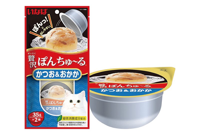 INABA 啾嚕豪華果凍杯-鰹魚+鰹魚乾 35gx2個