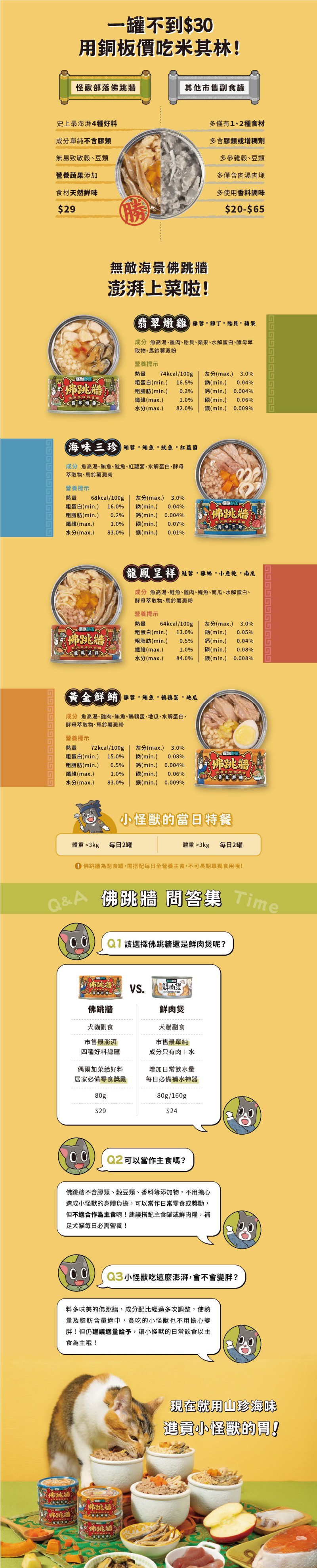 LitoMon 怪獸部落 佛跳牆 澎湃美味四喜罐-黃金鮮鮪 80g