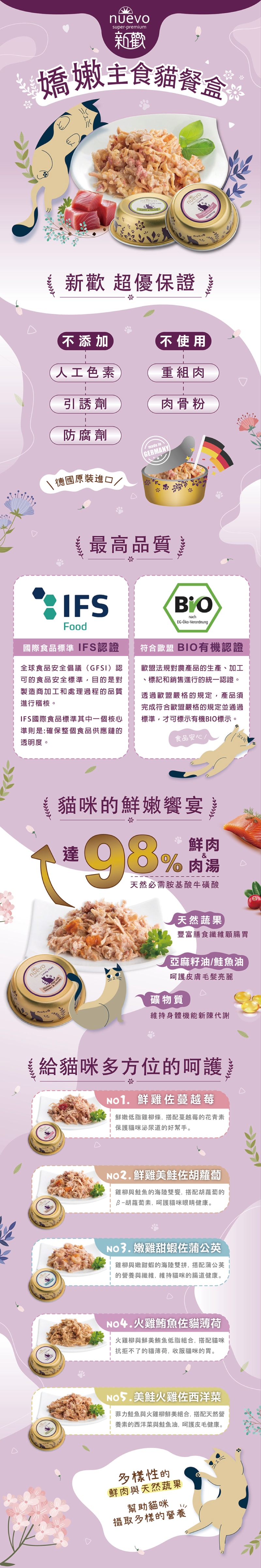 NUEVO 新歡 嬌嫩主食貓餐盒系列85g-隨機口味12盒/箱