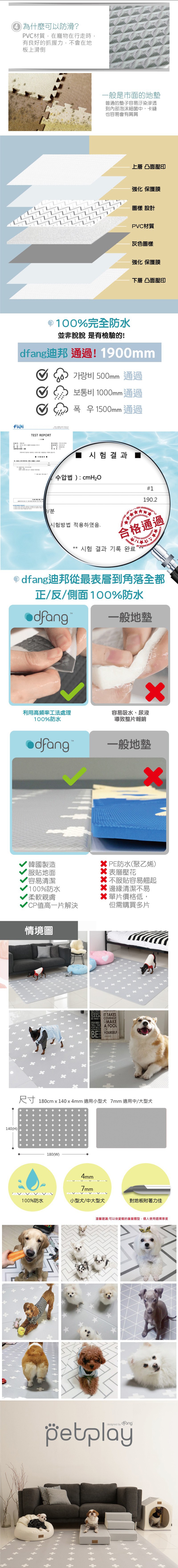 韓國製 dfang迪邦 寵物降溫遊戲地墊-光芒十字 (耐刮靜音)