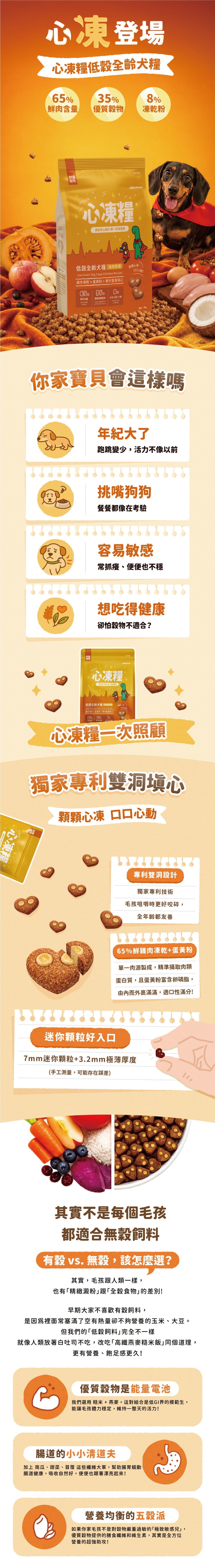Abao 阿寶 JOGUMAN 心凍糧 低穀全齡犬糧-放牧鮮雞 1kg