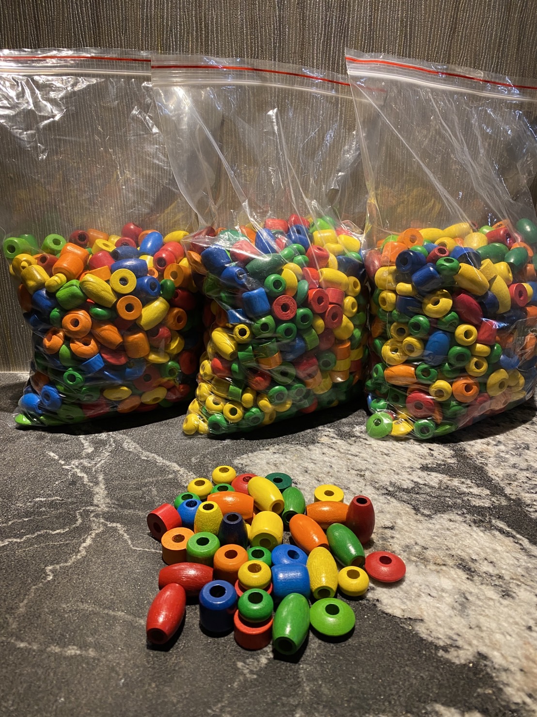 幼兒園必備蒙式教具珠子補充包500pcs+