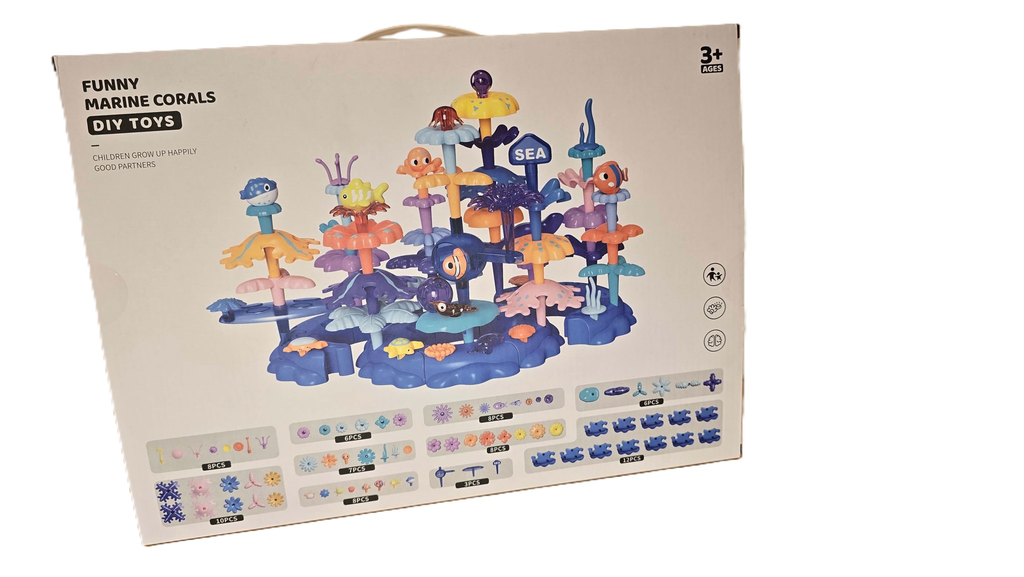 狼狼女兒同款花朵積木三個主題組合包(三合一)