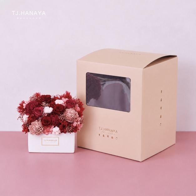 永生長型盆花|迷你紅✿ 永生長型盆花|迷你紅✿