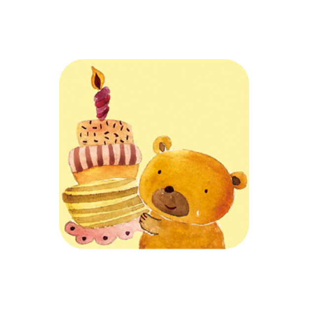 小熊愛蛋糕