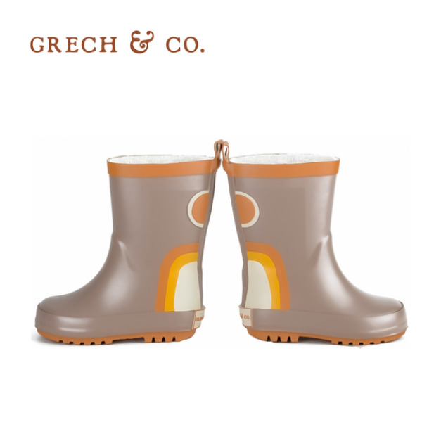 『缺貨』【Grech&Co】兒童雨鞋  卡其灰 『缺貨』【Grech&Co】兒童雨鞋  卡其灰