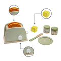 【Teamson kids】小廚師法蘭克福木製玩具烤麵包機組 - 綠色 - 11件組_3 【Teamson kids】小廚師法蘭克福木製玩具烤麵包機組 - 綠色 - 11件組_3