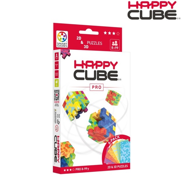 【HAPPY CUBE】SMART GAMES益智方塊-高手級6入