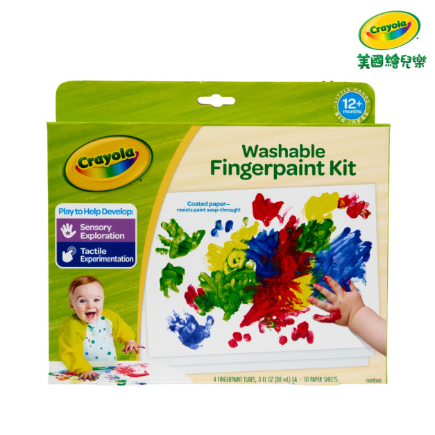 『新品預購-9月出貨』【Crayola 繪兒樂】幼兒可水洗手指畫顏料4色組(紅/黃/藍/綠)(適用年齡:1歲以上) 『新品預購-9月出貨』【Crayola 繪兒樂】幼兒可水洗手指畫顏料4色組(紅/黃/藍/綠)(適用年齡:1歲以上)