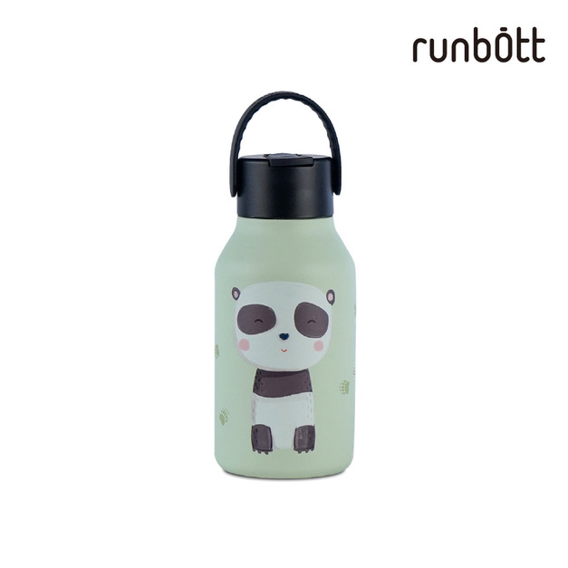 『新品預購-交期待確認-下單前可先詢問或不介意者再下單』【runbott】Mii 輕量陶瓷保溫瓶350ml_嘟嘟貓熊