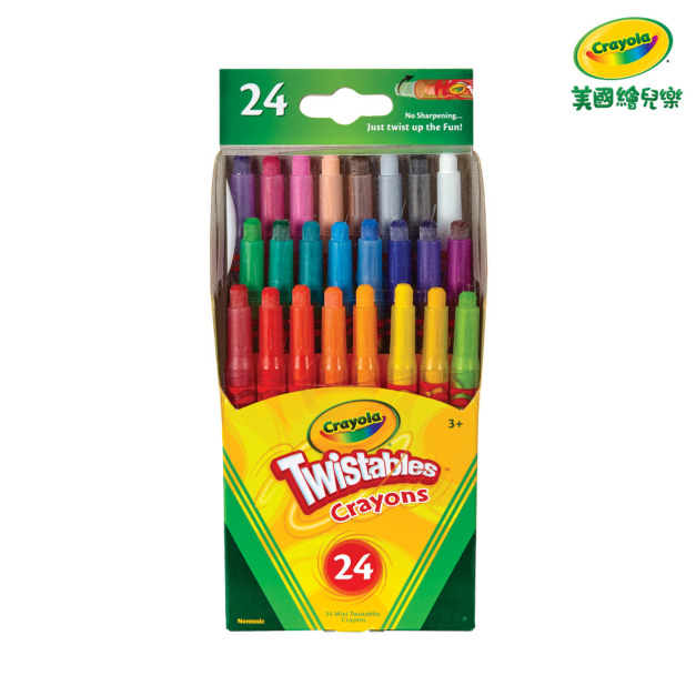 『新品』【Crayola 繪兒樂】迷你旋轉24色蠟筆-經典色(適用年齡:5歲以上) 『新品』【Crayola 繪兒樂】迷你旋轉24色蠟筆-經典色(適用年齡:5歲以上)