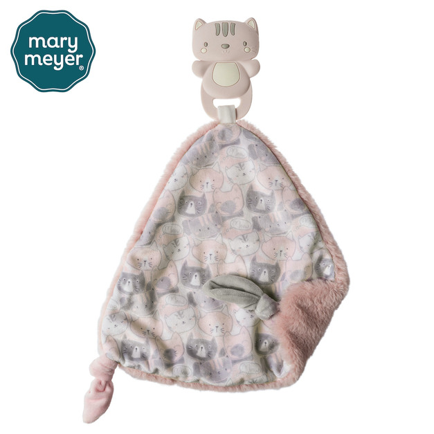 『福利品特賣會-絕版品』【MaryMeyer】固齒安撫巾-萌萌貓《限時限量搶購》