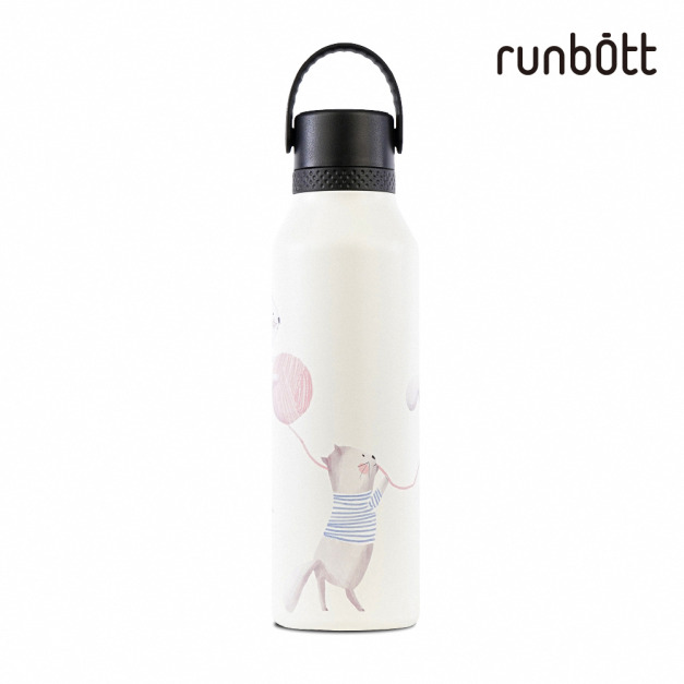 『新品』【runbott】Mii 輕量陶瓷保溫瓶600ml_慵懶貓咪 『新品』【runbott】Mii 輕量陶瓷保溫瓶600ml_慵懶貓咪