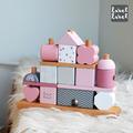 『新品現貨』【Label Label】木質積木屋疊疊樂-粉色_4 『新品現貨』【Label Label】木質積木屋疊疊樂-粉色_4