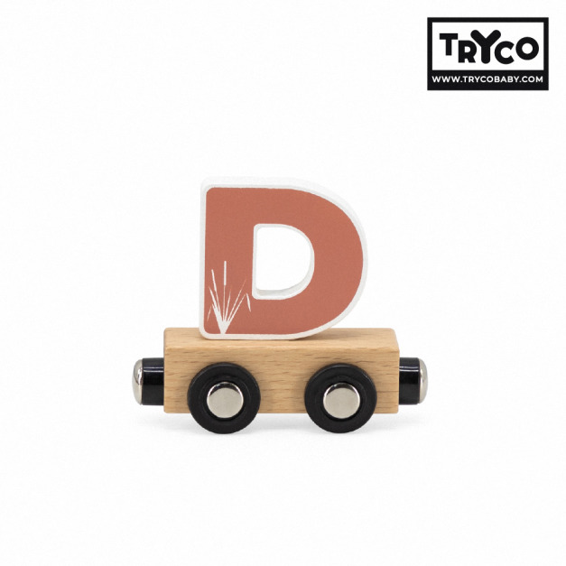 【Tryco】木製字母火車-字母D(單入) 【Tryco】木製字母火車-字母D(單入)