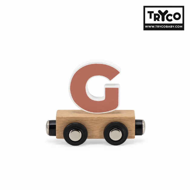 【Tryco】木製字母火車-字母G(單入) 【Tryco】木製字母火車-字母G(單入)