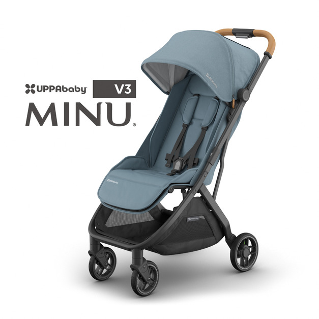 『限定贈禮-防撞桿+擋雨罩各一個』【UPPAbaby】MINU V3魅力都會時尚推車(三色可選)